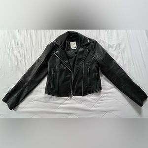 Abercrombie Vegan Leather Moto Jacket